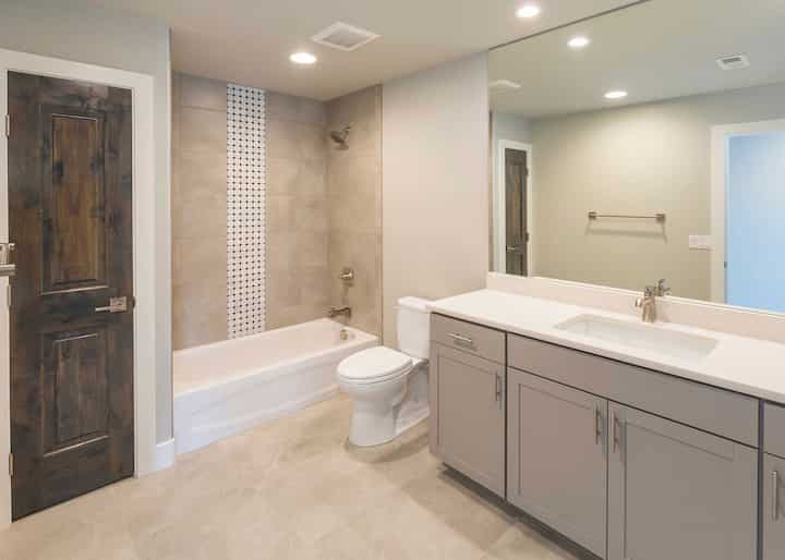 A professional bathtub and shower installation adds functionality to a home in Whittier, CA.